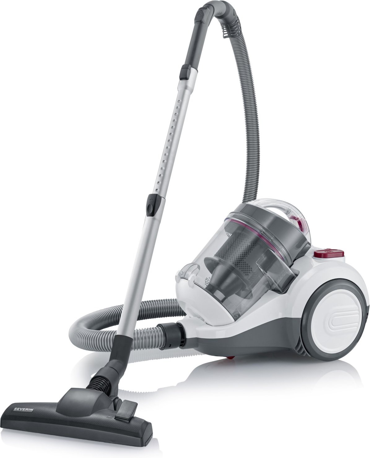 CY 7088 Beutelloser Bodenstaubsauger weiß/rot