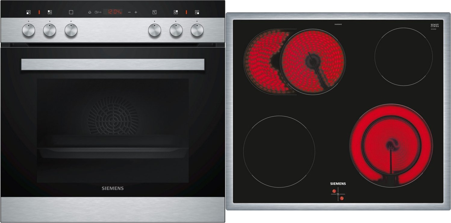 EQ110KA1Z Herdset bestehend aus HE113FBS2 + EA64RGNA1E edelstahl + edelstahl