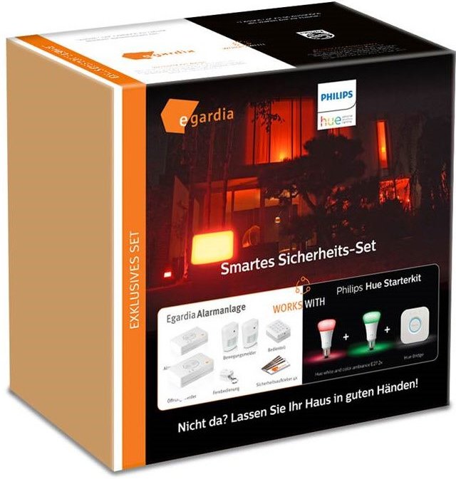 Smartes Sicherheits-Set Alarmanlage + Philips Hue Starterkit