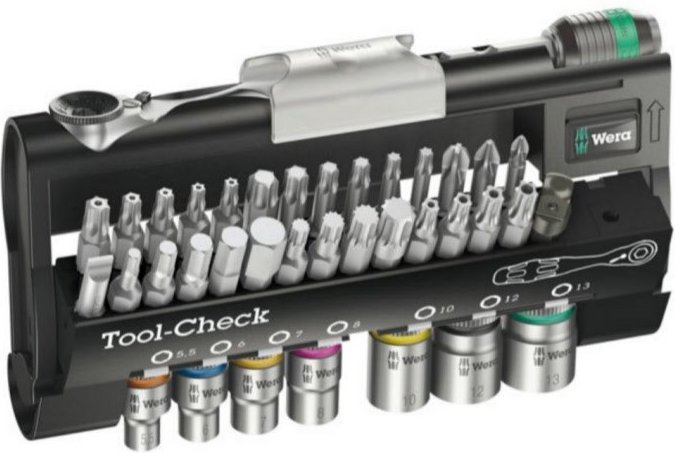 Tool-Check Automotive 1 Bits-Sortiment mit Ratsche