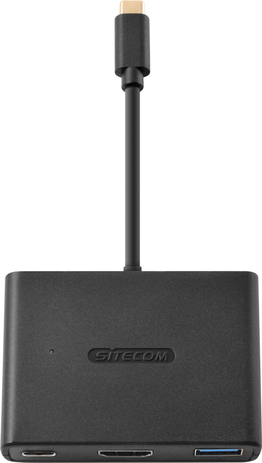 USB-C > USB+HDMI+USB-C 3-in-1 USB Adapter schwarz