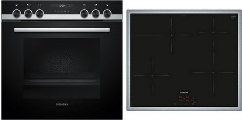 EQ522IA01 Herdset mit Induktionskochfeld HE517GBS4 + EI645CFB6E edelstahl