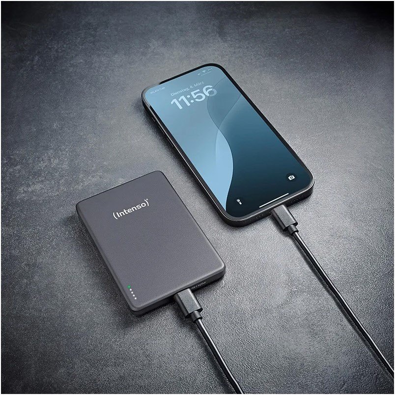 Magnetic Wireless (10.000mAh) Powerbank grau