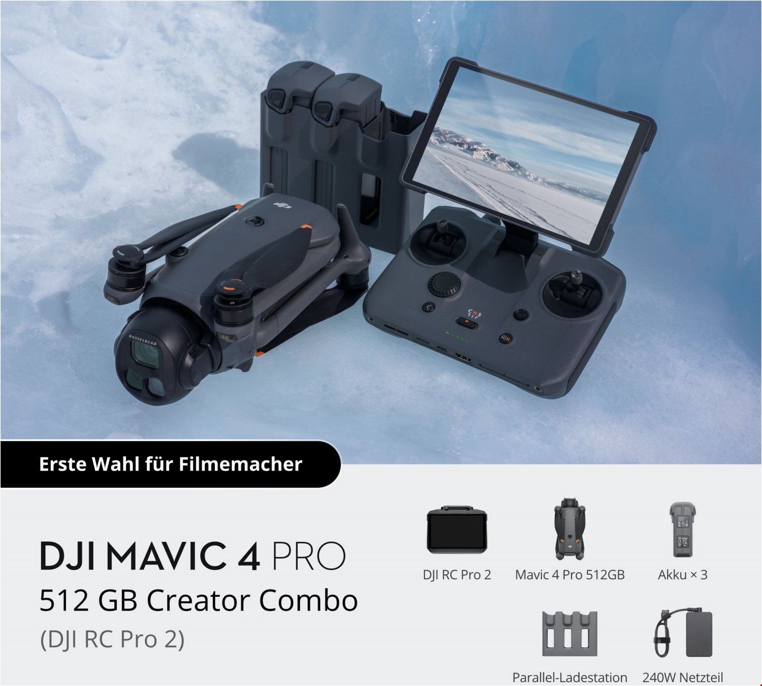 Mavic 4 Pro Creator Combo (512GB) Drohne/Multicopter