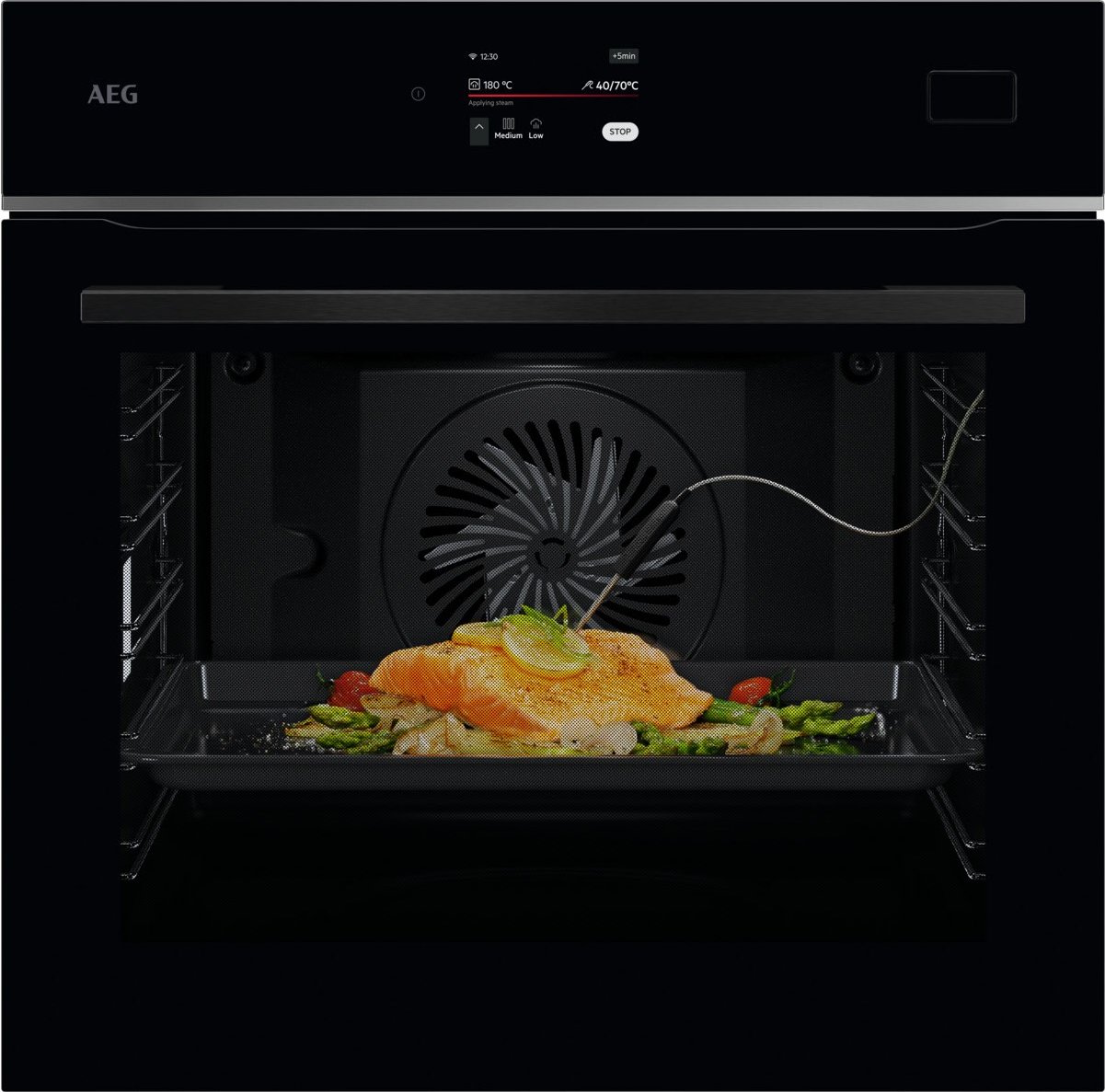 TB8SB73FAB Elektro-Backofen mit Dampfgarer schwarz