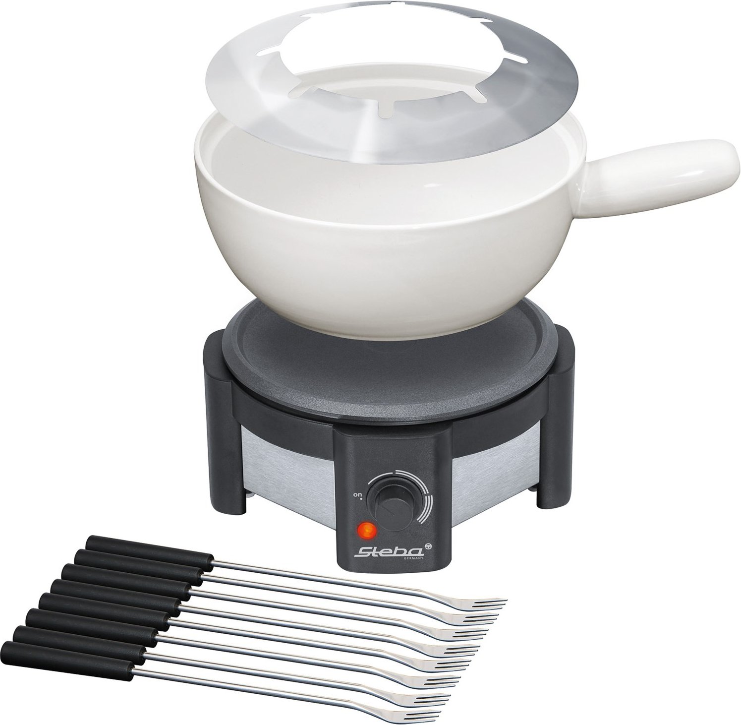 FO 1.2 Fondue schwarz/weiss