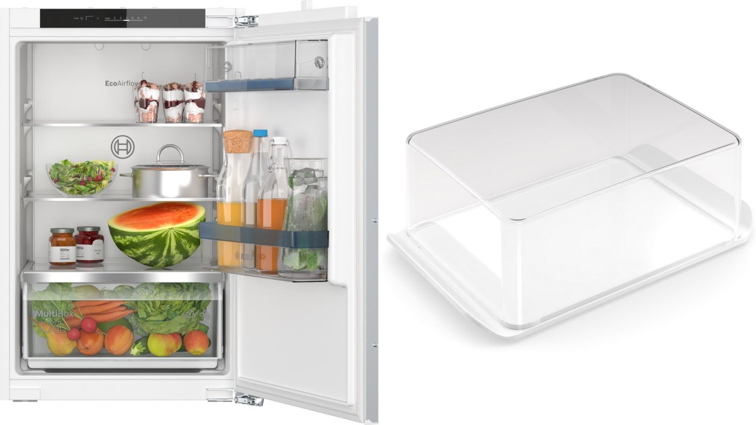 MKK088RE4A Einbau-Kühlschrank bestehend aus KIR21VFE0 + KSZGGM00 weiß