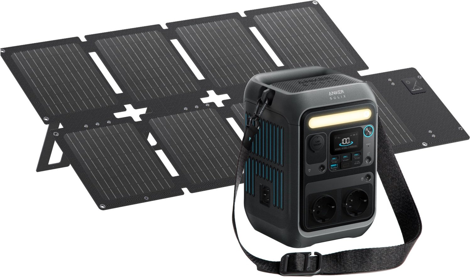 C300X (288Wh) mobiles Solar-Komplettset inkl. PS60 Solarpanel (60W)