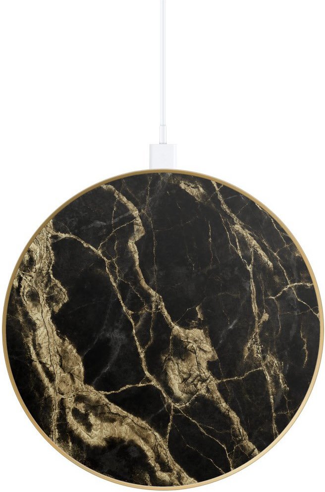 QI Charger golden smoke marble