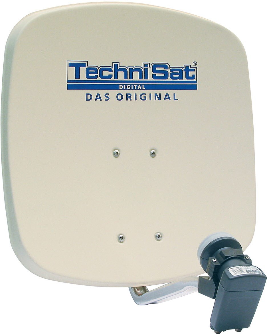 DigiDish 45 Universal-Twin-LNB Satellitenantenne beige
