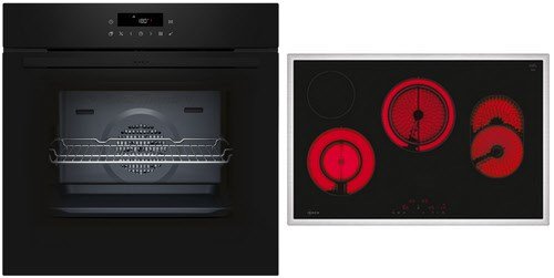 BTX48PB0 Herdset bestehend aus B2CCJ7AK3 + T18SDH9L0 schwarz/edelstahl