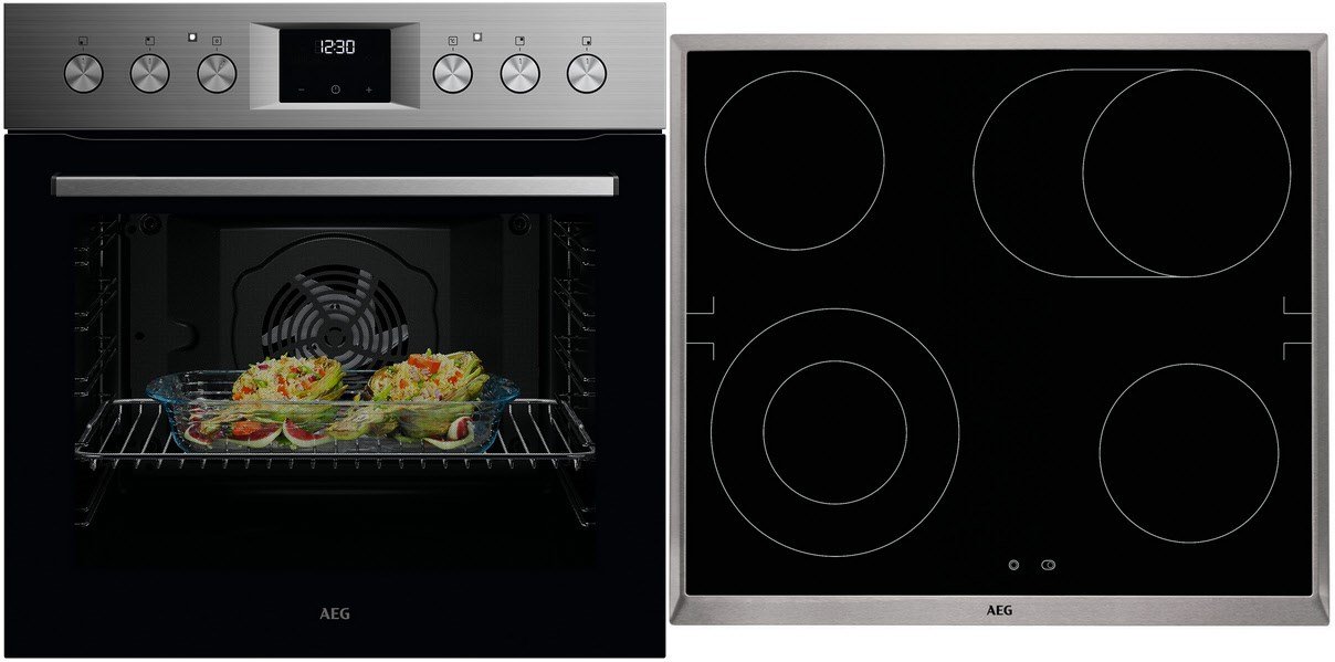 EURH51 Herdset bestehend aus OU5AE20SM + HE604062XB edelstahl/cleansteel + edelstahl