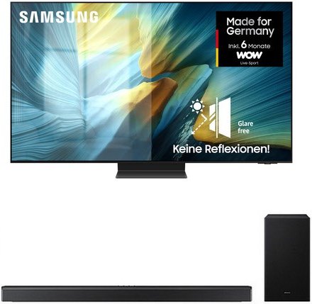 GQ77S95FAT 195 cm (77") OLED Vision AI Smart TV titanschwarz inkl. HW-B760GF Soundbar mit Subwoofer schwarz