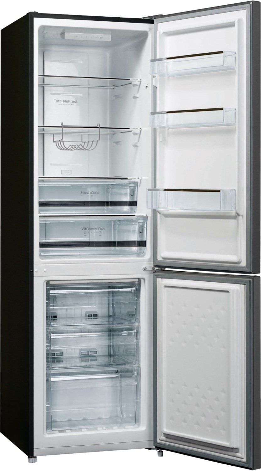 KGCN 387 110 S Kühl-/Gefrierkombination schwarze edelstahl-optik