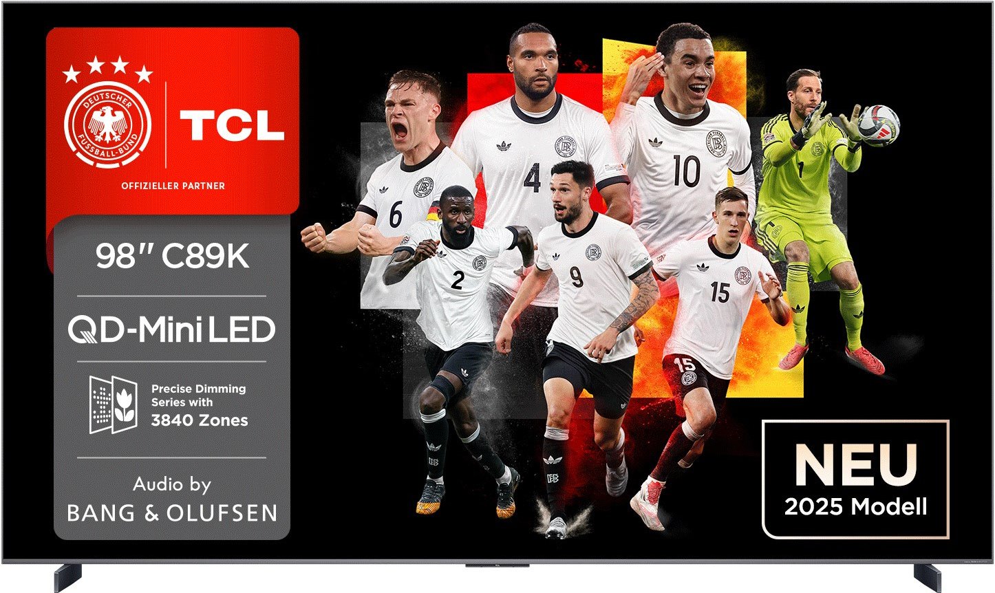 98C89K 248 cm (98") QD-Mini LED TV brushed metal