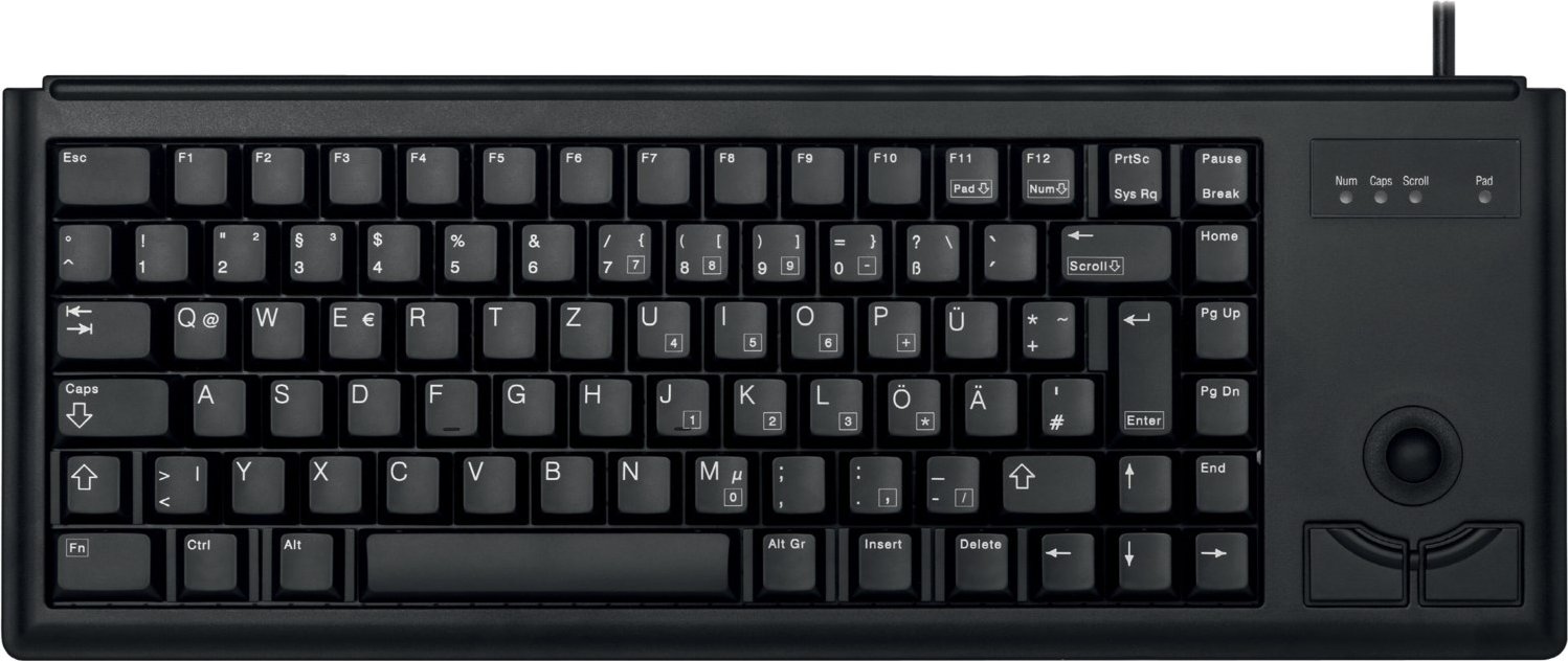 Compact-Keyboard G84-4400 Tastatur (kabelgebunden) schwarz