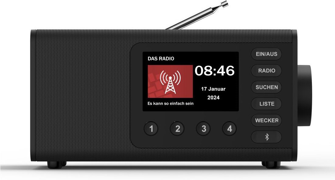DR1001BT Heimradio schwarz