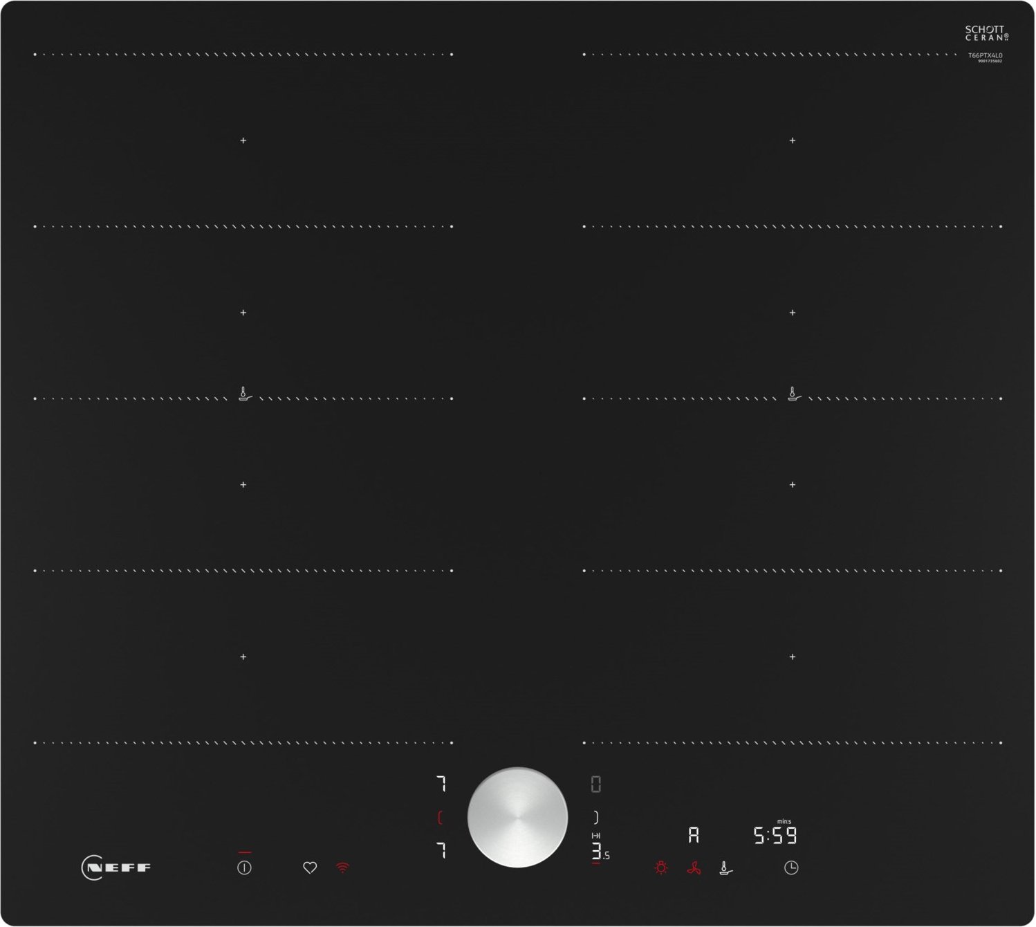 T66PTX4L0 Autark-Induktionskochfeld schwarz