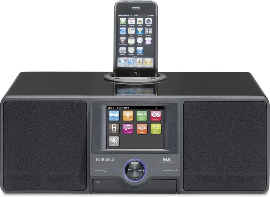 Colour Stream iPod-Soundstation schwarz