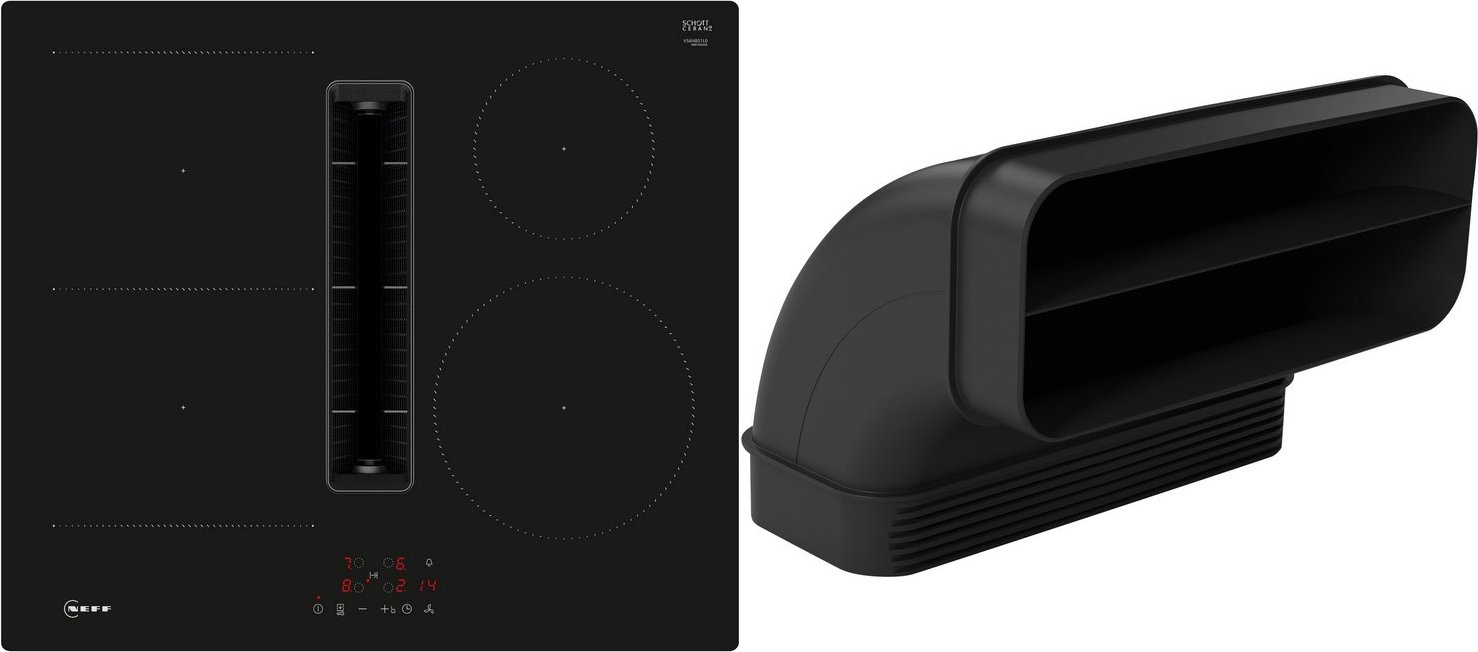 V56NBSGA7 Autark-Induktionsfeld mit Dunstabzug bestehend aus V56NBS1L0 + Z861SB2 rahmenlos