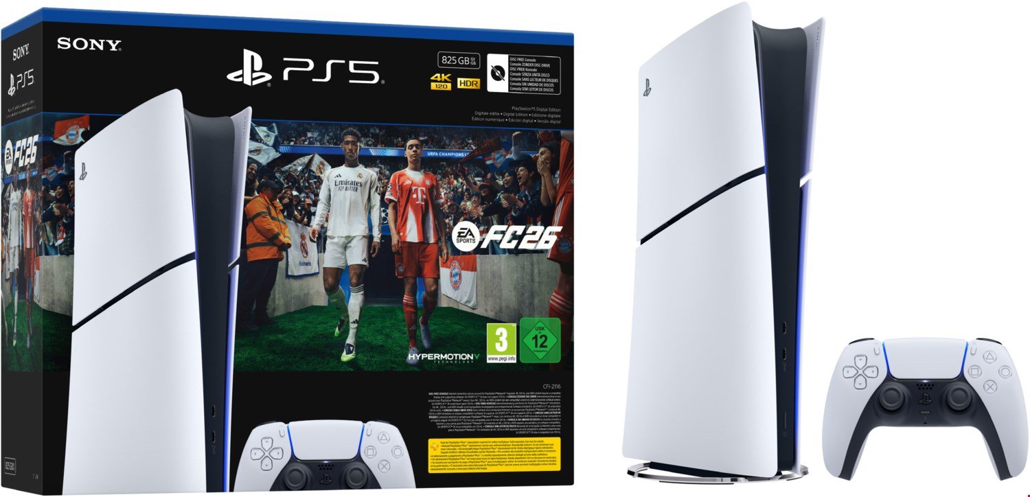PlayStation 5 Digital Edition Konsole inkl. EA FC 26