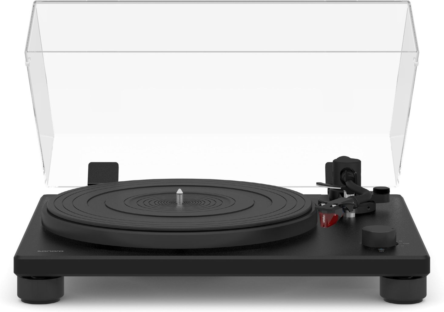 Platinum Auto AES Plattenspieler mit Bluetooth & USB inkl. Ortofon 2M Red Tonabnehmer schwarz matt/schwarz