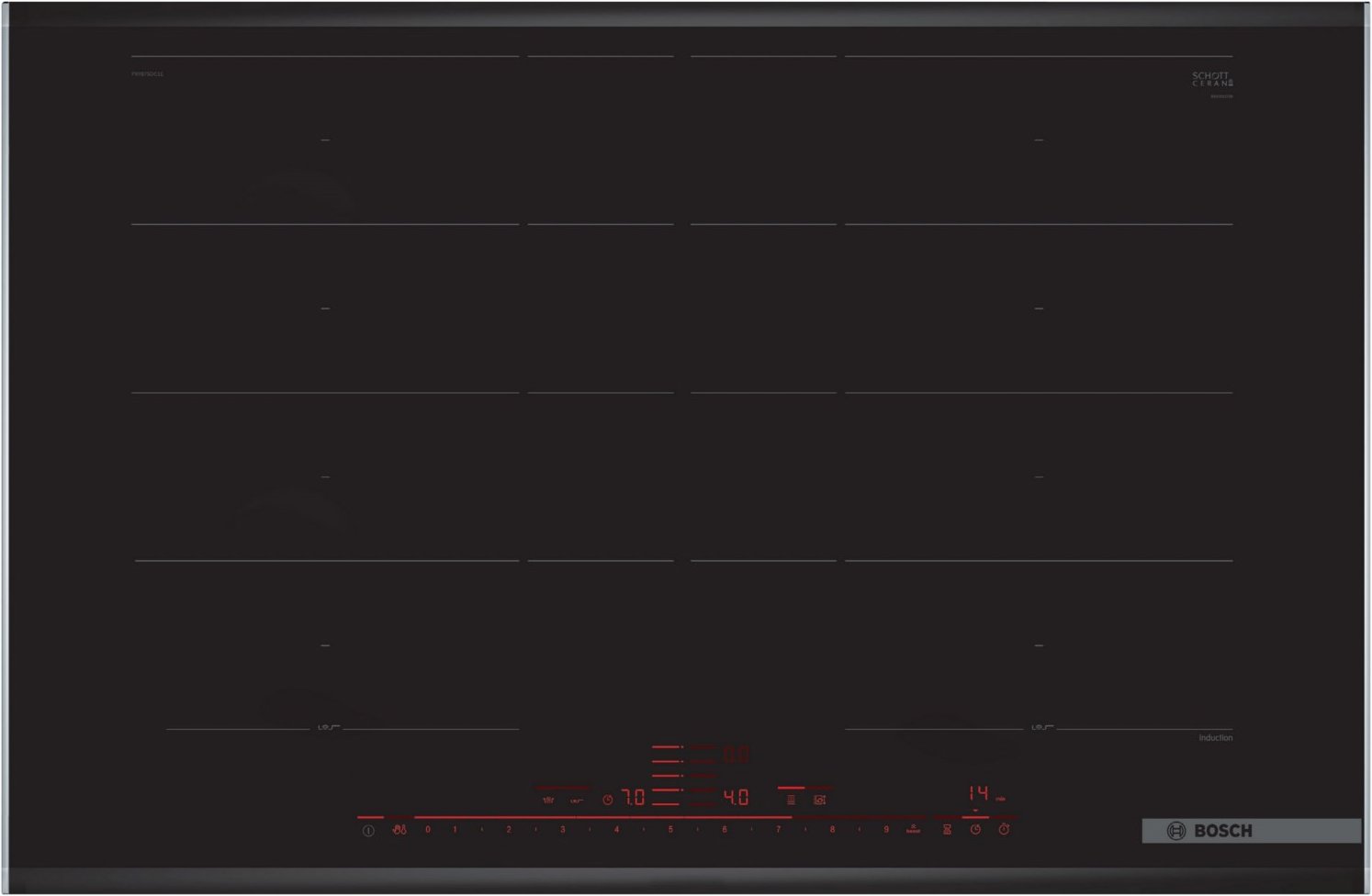 PXY875DC1E Induktionskochfeld edelstahl/Facette