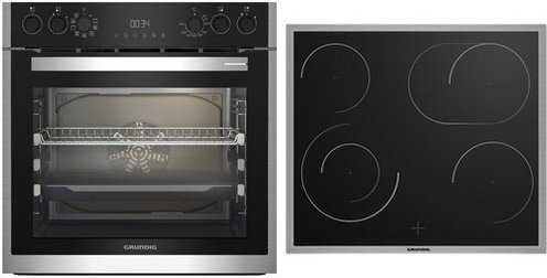 GEHM19310BMPF Herdset schwarz/edelstahl