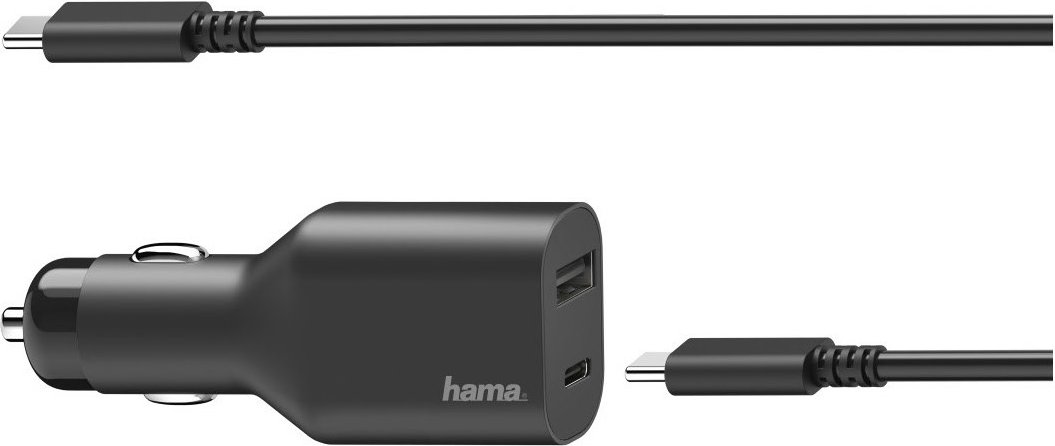 Universal-Kfz-Notebook-Netzteil USB-C 5-20V / 70W schwarz