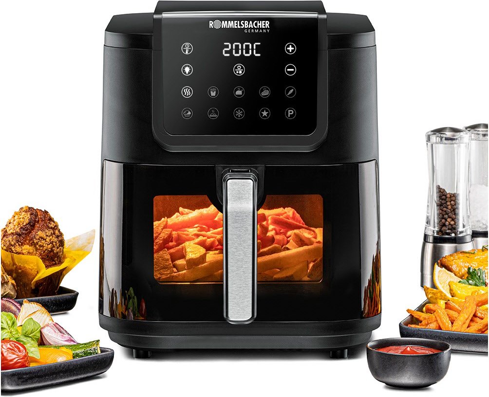 FRH 1700 Heißluft-Fritteuse schwarz/edelstahl