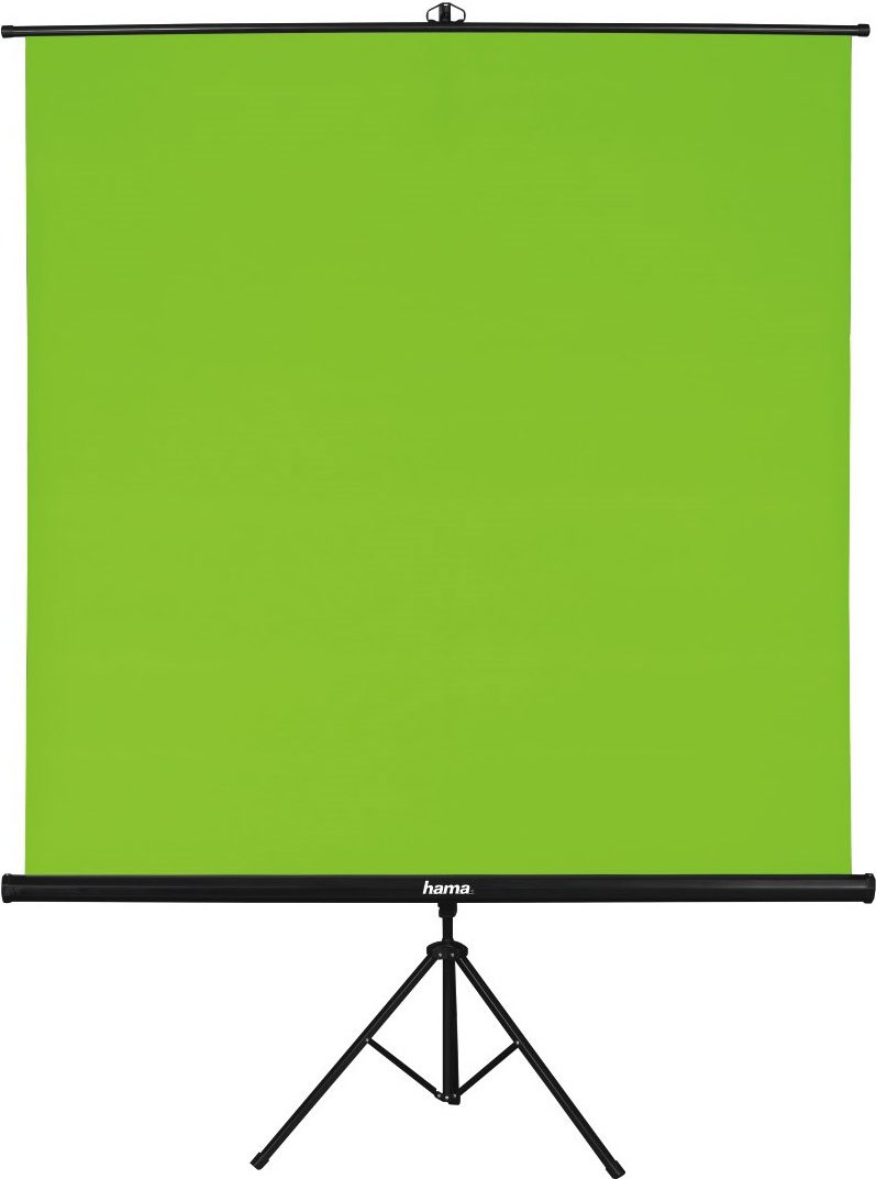 Green Screen mit Stativ (180x180cm) schwarz