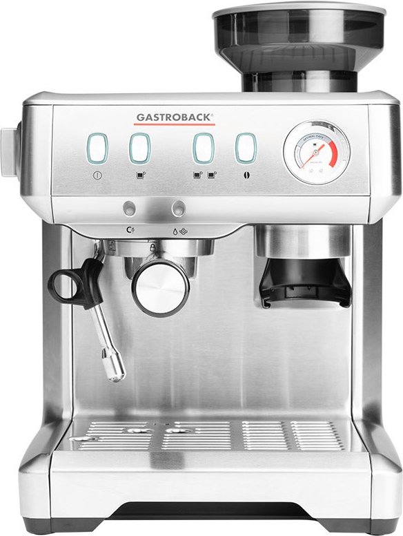 Design Espresso Advanced Barista Siebträgermaschine silber