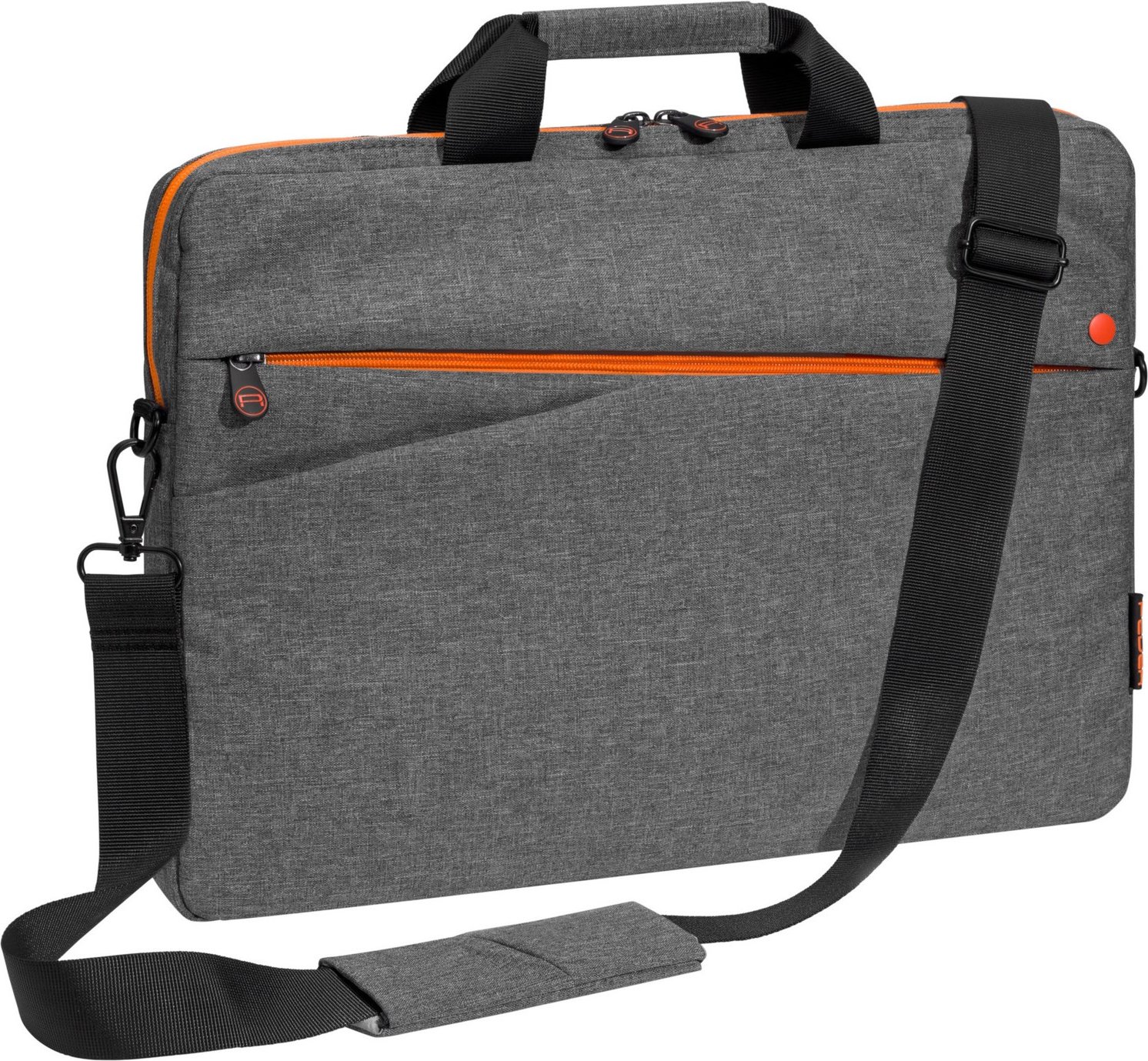 Notebooktasche Fashion 17,3" grau/orange