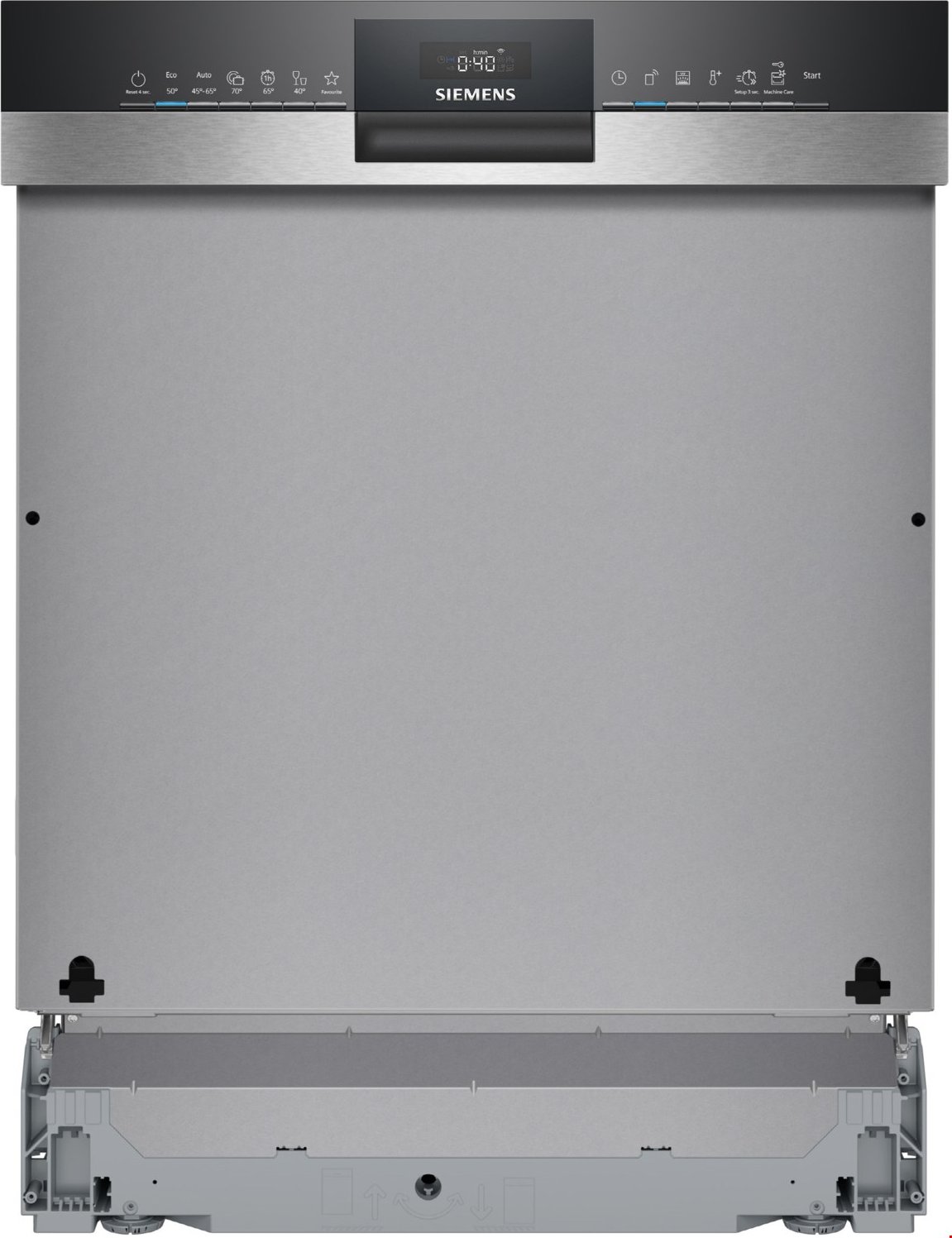 SN53HS17BE Teilintegrierter Einbau-Geschirrspüler 60 cm edelstahl