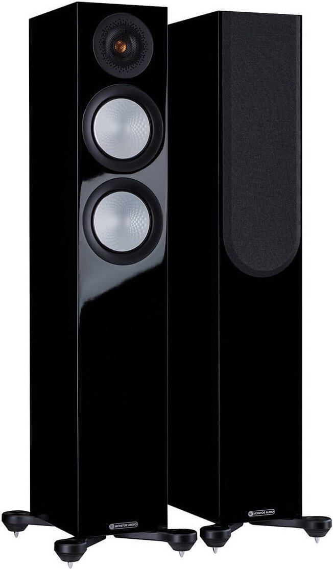 Silver 200 7G /Paar Stand-Lautsprecher schwarz hochglanz