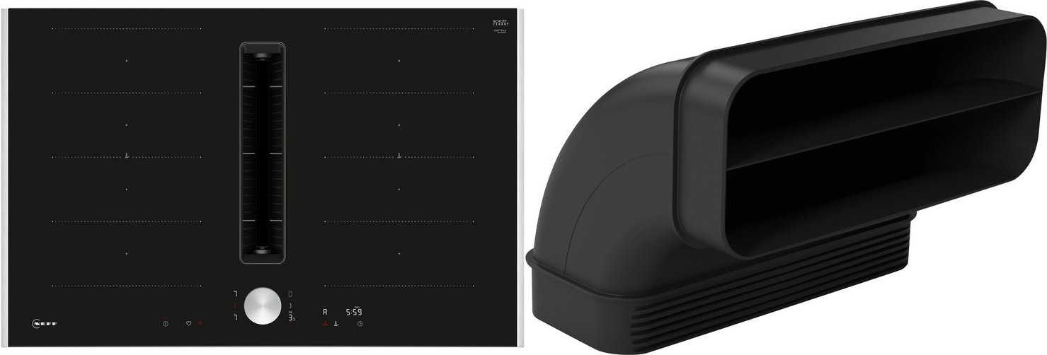 V68TTXGA7 Autark-Induktionsfeld mit Dunstabzug bestehend aus V68TTX4L0 + Z861SB2 edelstahl