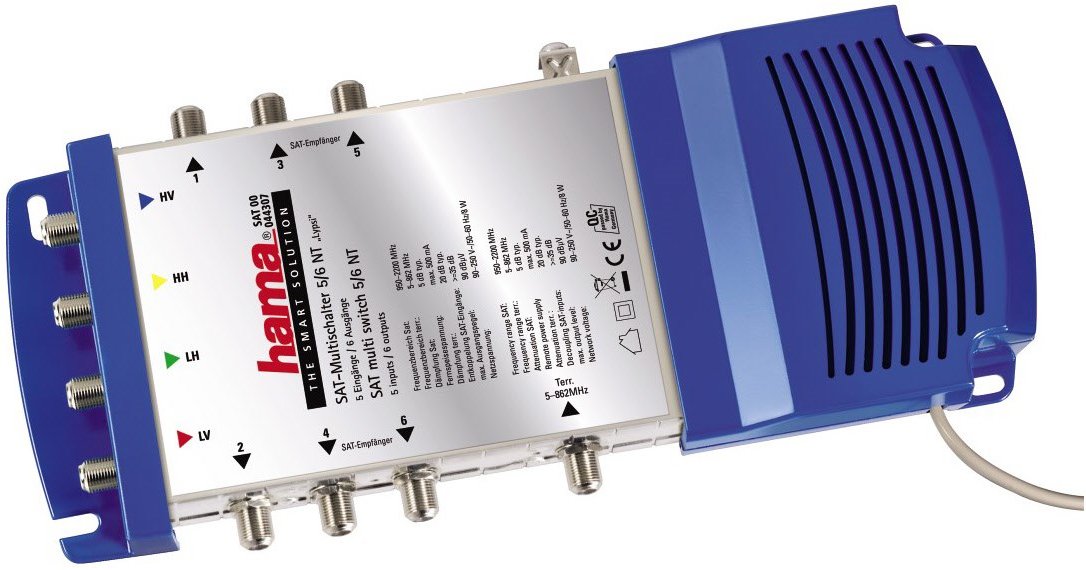 SAT-Multischalter Lypsi SE, 5/6 NT blau