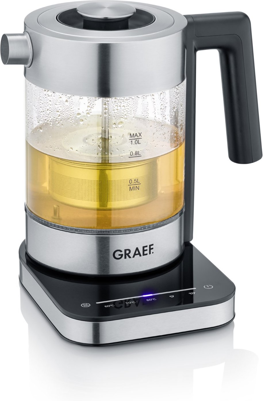 WK 350 Wasserkocher transparent/edelstahl