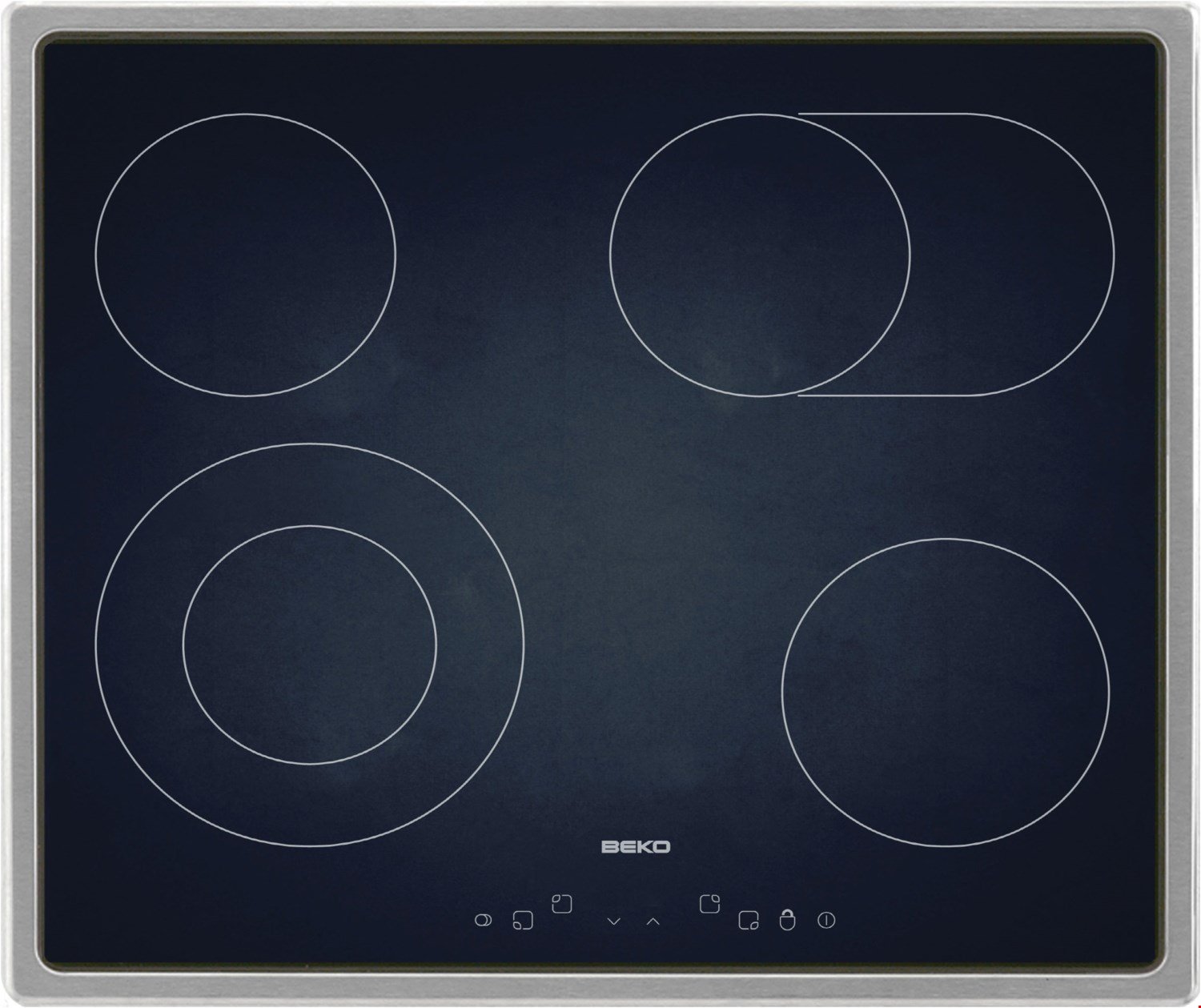 EB 9741 XHL Autark-Glaskeramikfeld edelstahl