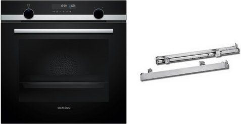 PQ579ABSHB Einbaubackofen bestehend aus HB578GBS3 + HZ538000 edelstahl