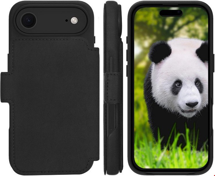 Lynge MagSafe Handy-Klapptasche für iPhone Air schwarz