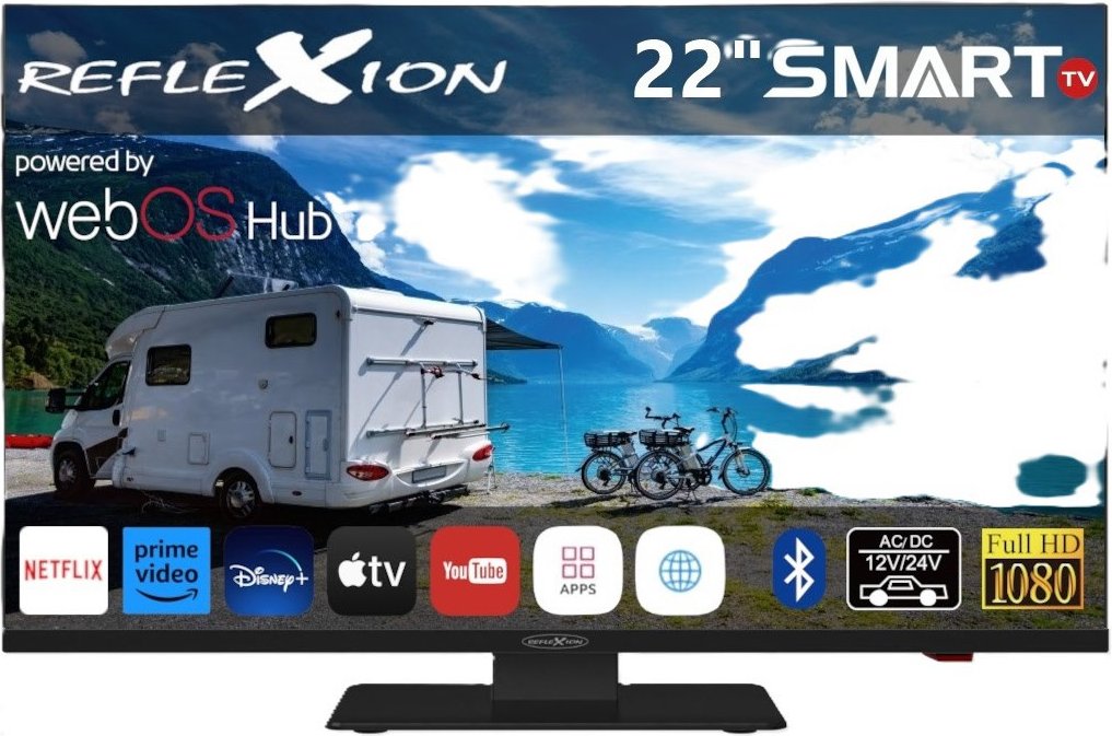 LDDX22iBT 55 cm (22") LED-TV mit DVD-Spieler schwarz