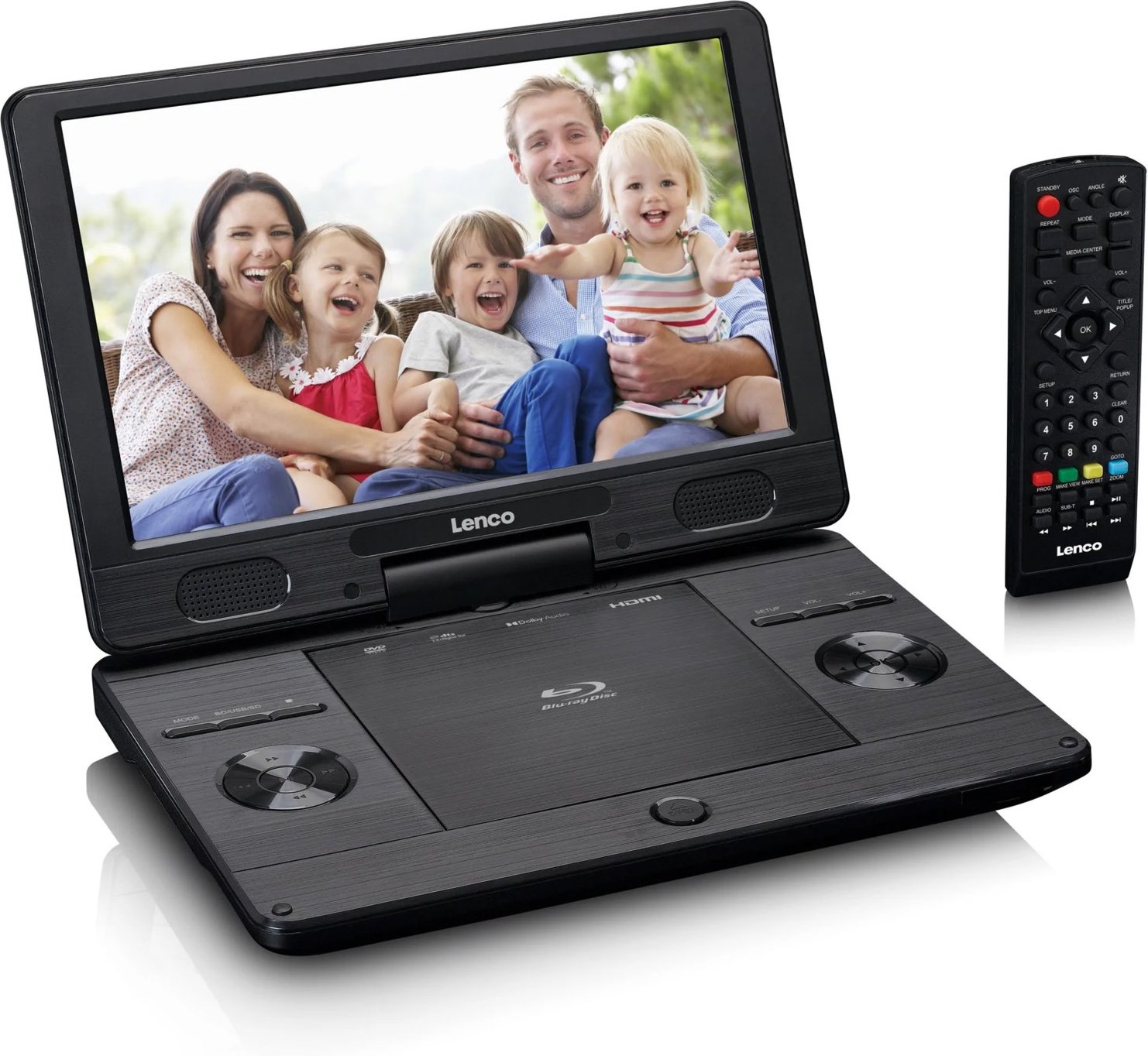BRP-1150 tragbarer DVD-Player mit Bildschirm schwarz