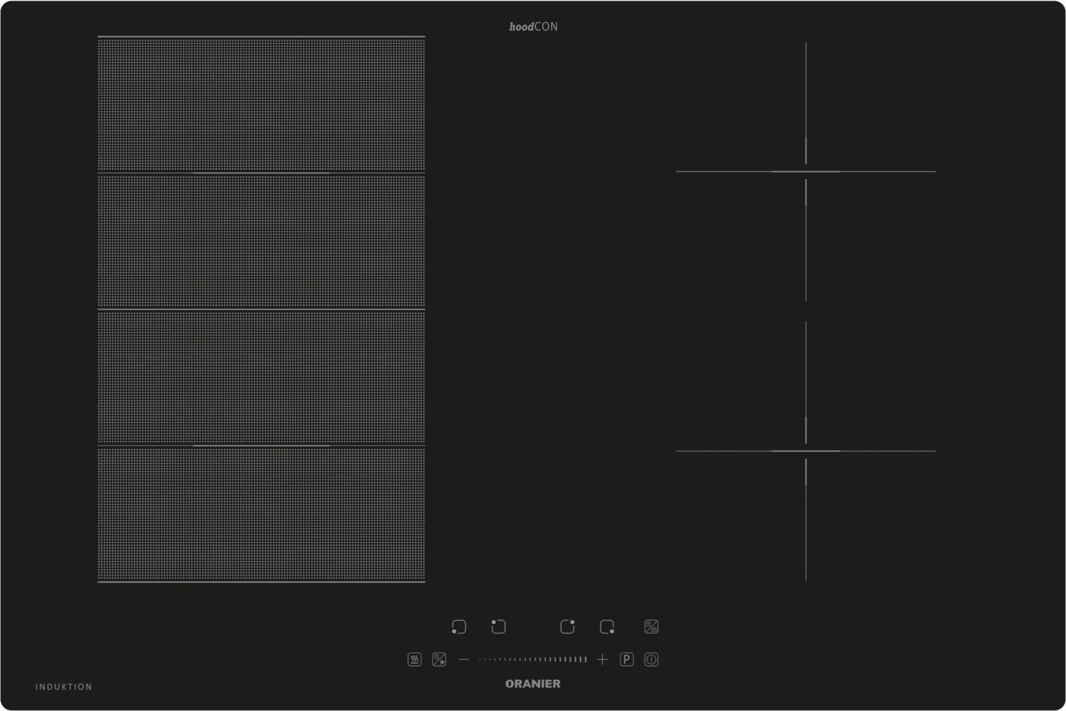 KXI 480 Autark-Induktionskochfeld pure black
