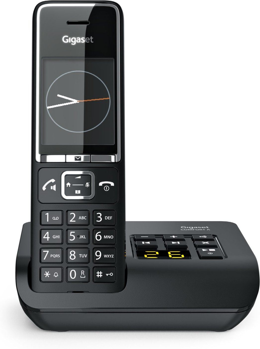 Comfort 550A Schnurlostelefon mit Anrufbeantworter schwarz/chrom