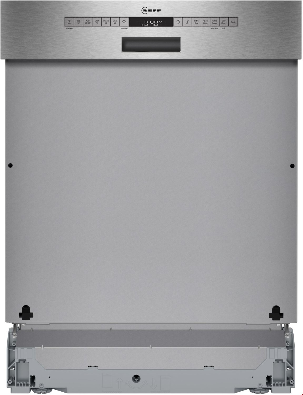 S145HTS06E Teilintegrierter Einbau-Geschirrspüler 60 cm edelstahl