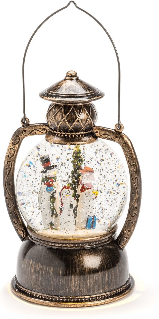 LED-Kugellaterne Schneemannfamilie