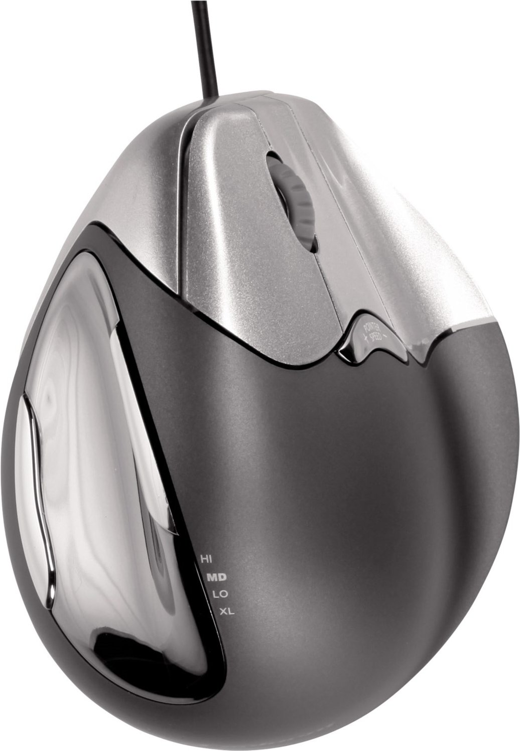 VerticalMouse 4 schwarz/silber