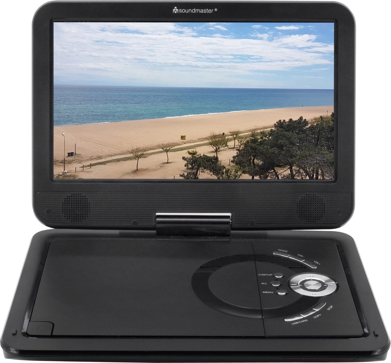 PDB1910SW tragbarer DVD-Player mit Bildschirm schwarz