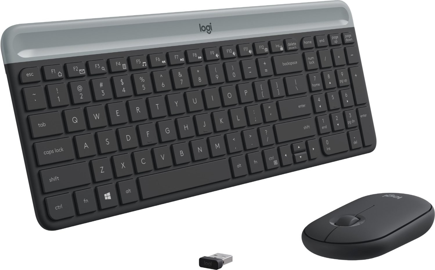 MK470 Slim Combo (DE) Kabelloses Tastatur-Set grafit